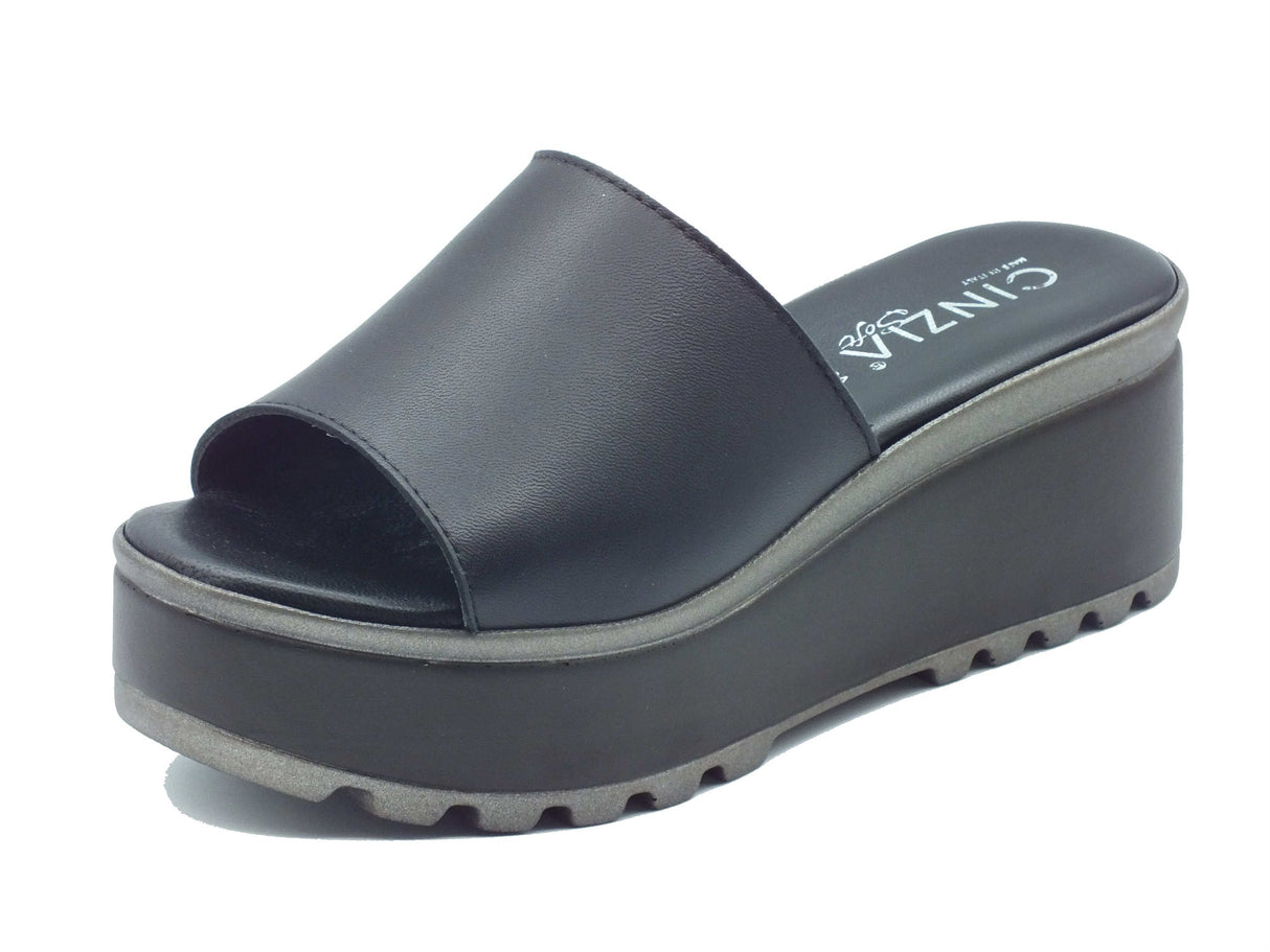 Cinzia Soft Cinzia Soft Sandali zeppa alta Donna IAF442800 Nero pelle nero Nero