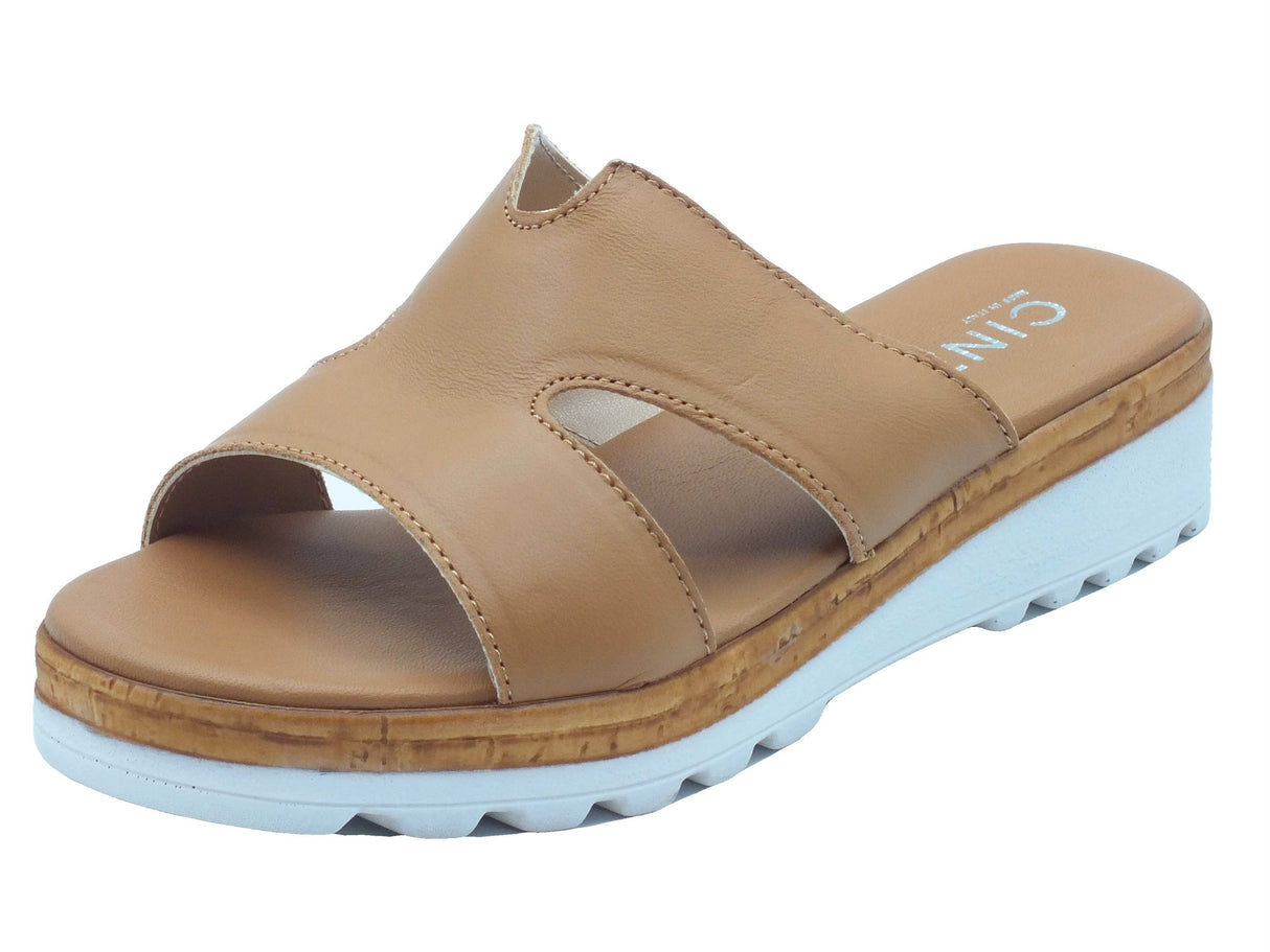 Cinzia Soft Cinzia Soft Sandali zeppa bassa Donna IAF23226 Cuoio pelle marrone Cuoio