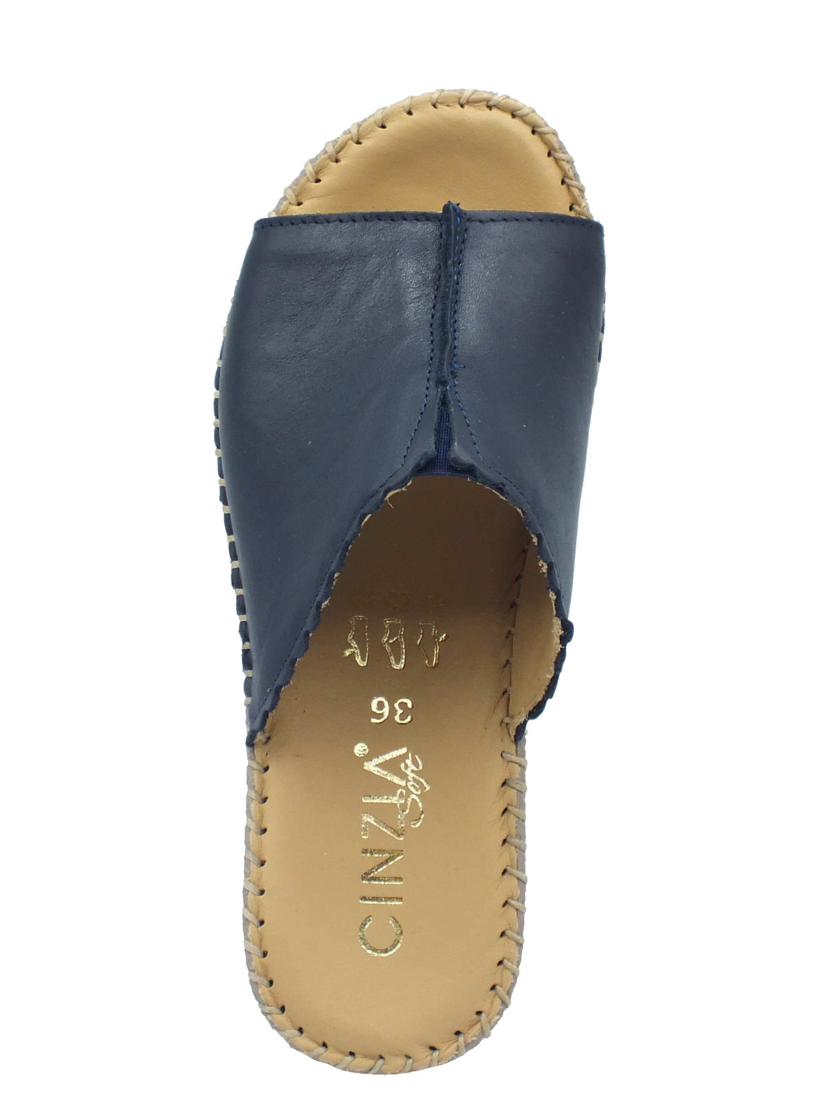 Cinzia Soft Cinzia Soft Sandali zeppa alta Donna IM41009 Blu pelle blu Blu
