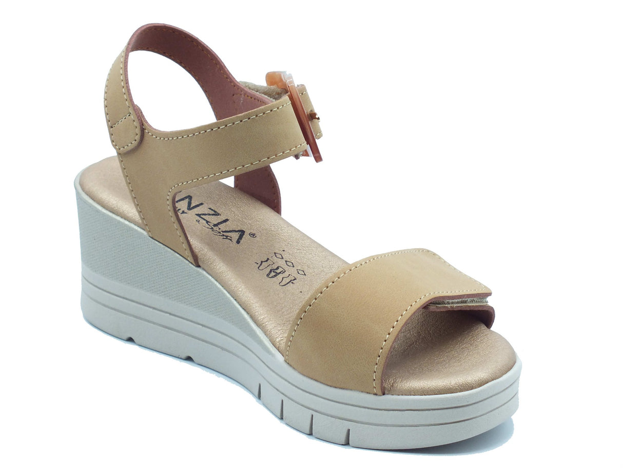 Cinzia Soft Cinzia Soft Sandali zeppa alta Donna LF153A Beige pelle marrone Beige