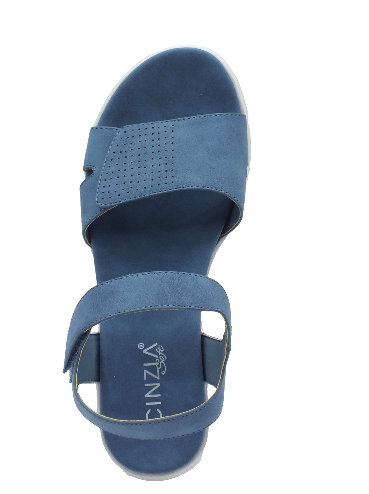 Cinzia Soft Cinzia Soft Sandali zeppa bassa Donna MCS105 Denim pelle blu Denim