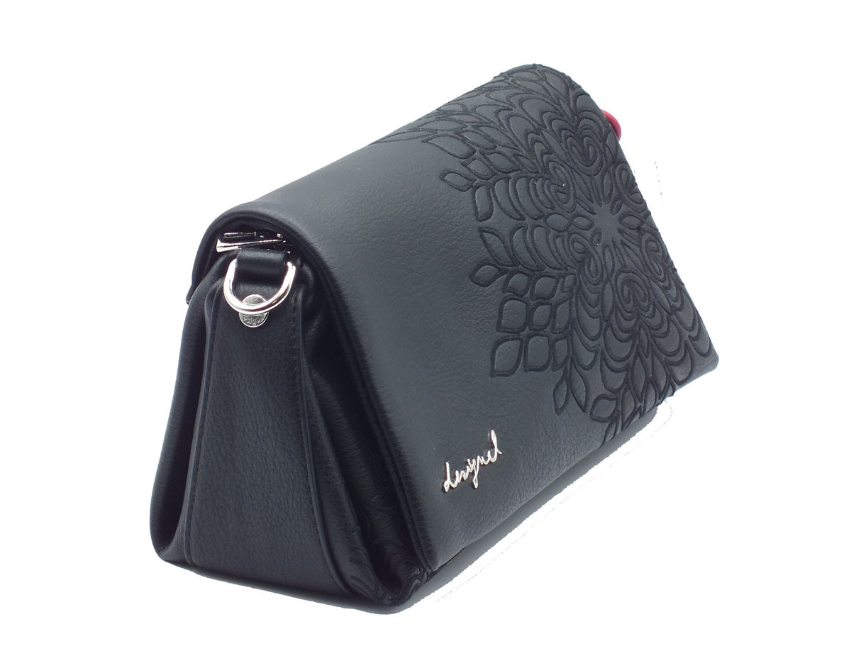 Desigual Desigual Borse Donna 25WAXPBD Sierra Naron Medium Flap pelle nero Sierra