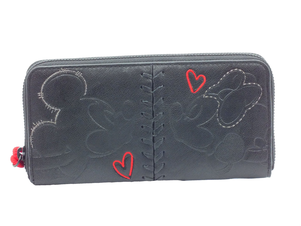 Desigual Desigual Portafogli Donna 26SAYP17 Mone All Mickey Fiona pelle nero Black