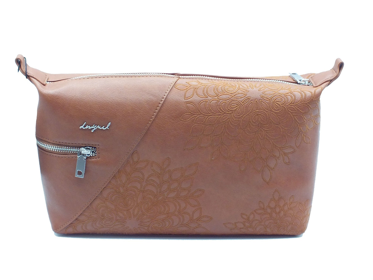 Desigual Desigual Borse Donna 26SAXPB6 Camel Huntington pelle marrone Camel