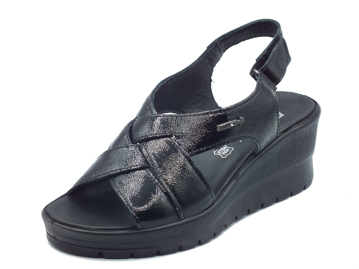 ENVAL Soft ENVAL Soft Sandali zeppa alta Donna 1283800 Naplak Nero pelle nero Nero