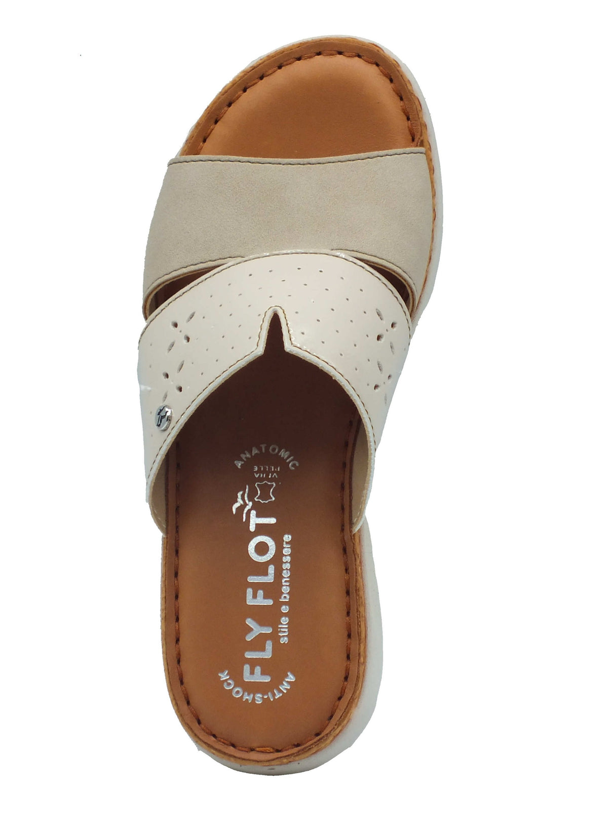 Fly Flot Fly Flot Ciabatte Donna 59 107 HG Beige pelle beige Beige