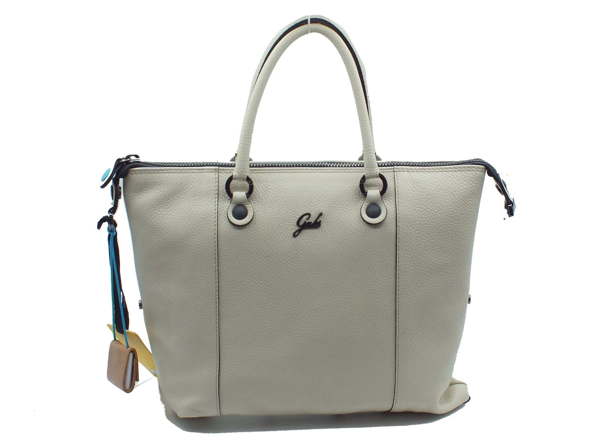 Gabs Gabs Borse Donna G000033T2 G3 Plus Bull Black Panna TG M pelle bianco Panna