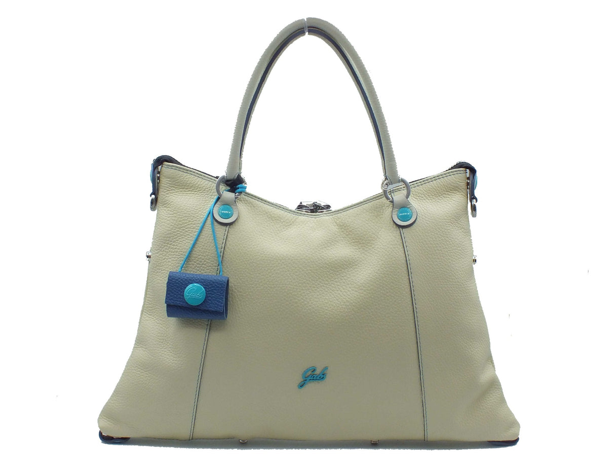 Gabs Gabs Borse Donna G012193T2 Thamara Plus Bull Bicolor Lino Panna Tg pelle bianco Panna