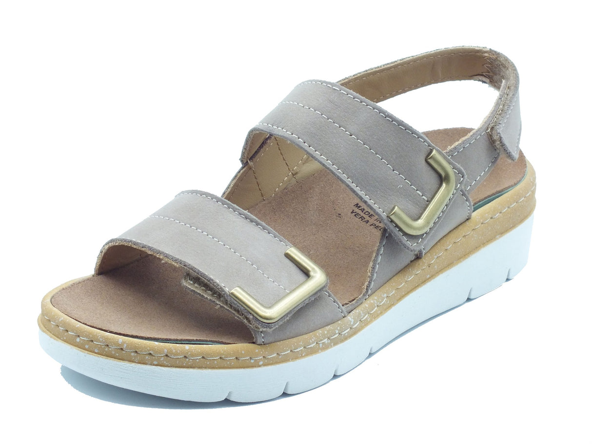 Grunland Grunland Sandali zeppa alta Donna Moll SE0450 Corda pelle marrone Corda