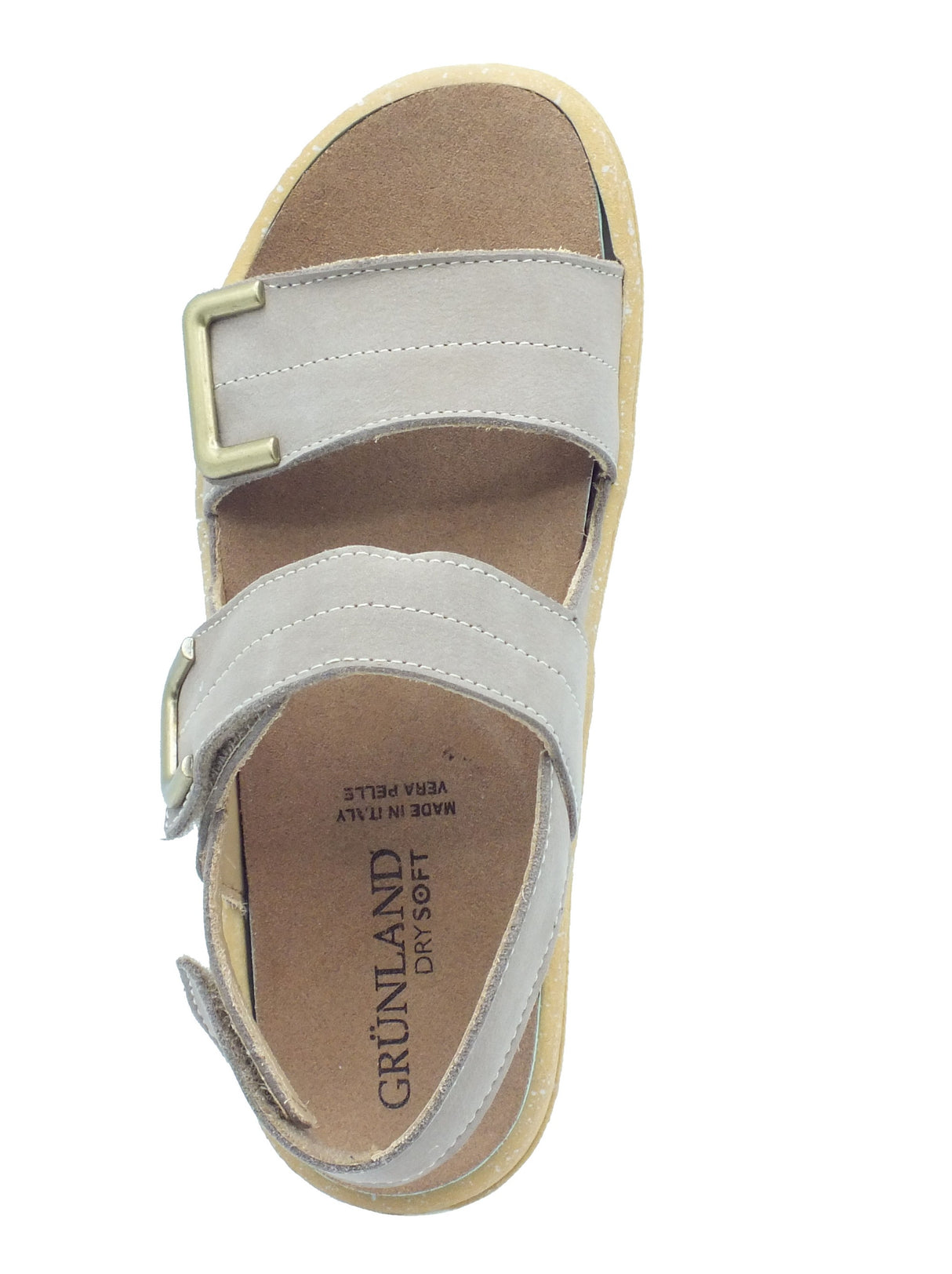 Grunland Grunland Sandali zeppa alta Donna Moll SE0450 Corda pelle marrone Corda