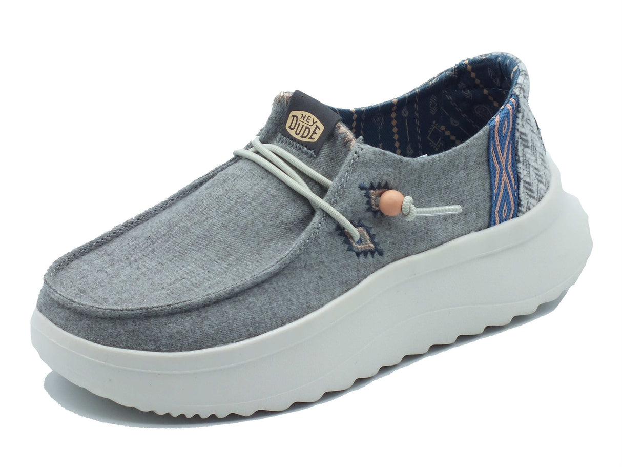 Hey Dude Hey Dude Scarpe Donna 41946 Wendy Peak Chambray Woven Gray sintetico grigio Grey