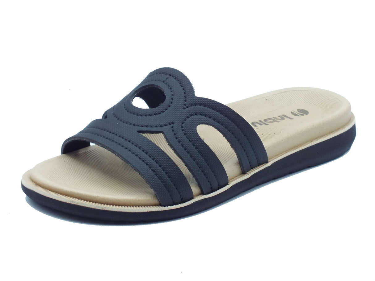 InBlu InBlu Ciabatte Donna SF00005 Nero gomma nero Nero