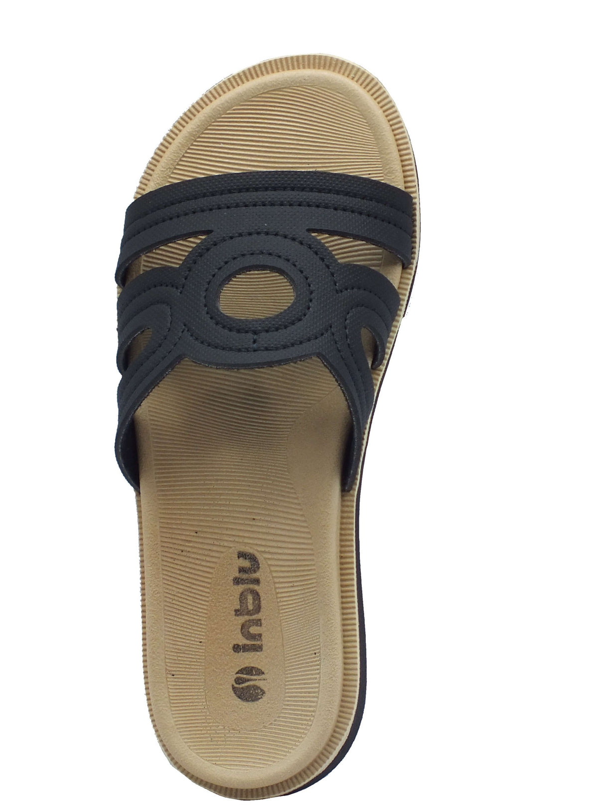InBlu InBlu Ciabatte Donna SF00005 Nero gomma nero Nero