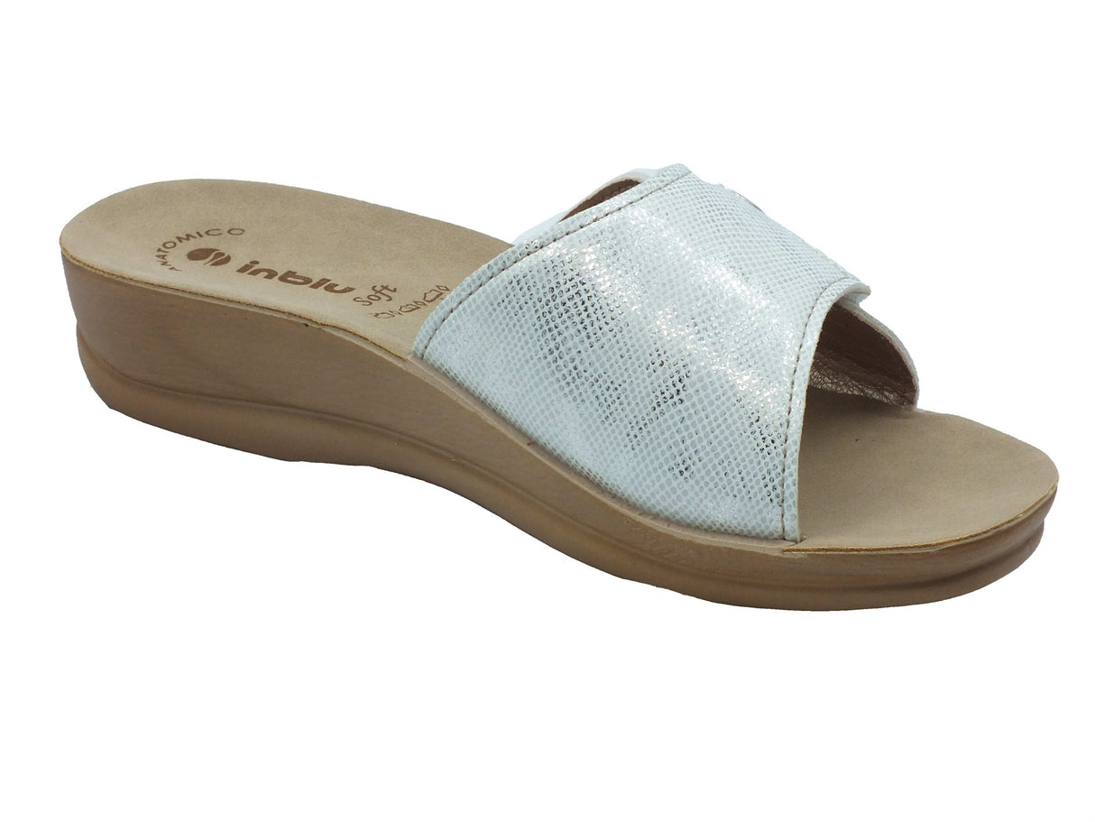 InBlu InBlu Ciabatte Donna VR000072 Bianco pelle bianco Bianco