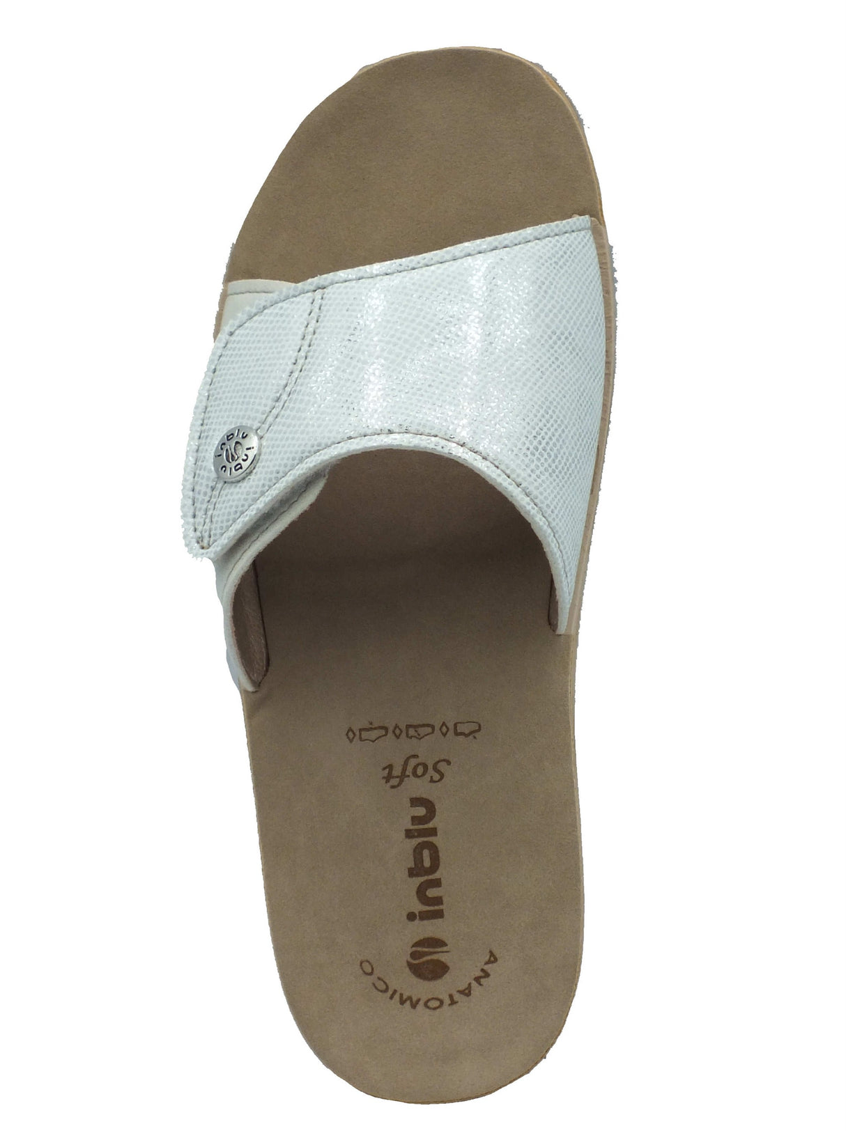 InBlu InBlu Ciabatte Donna VR000072 Bianco pelle bianco Bianco
