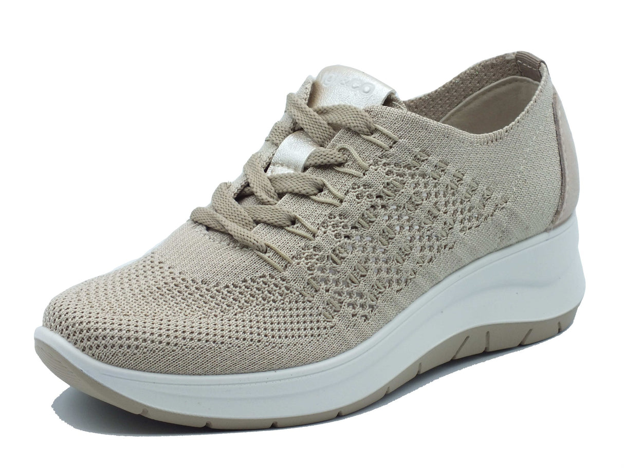Igi&Co Igi&Co Sneakers Donna 1140833 T. Recy Platino sintetico beige Platino