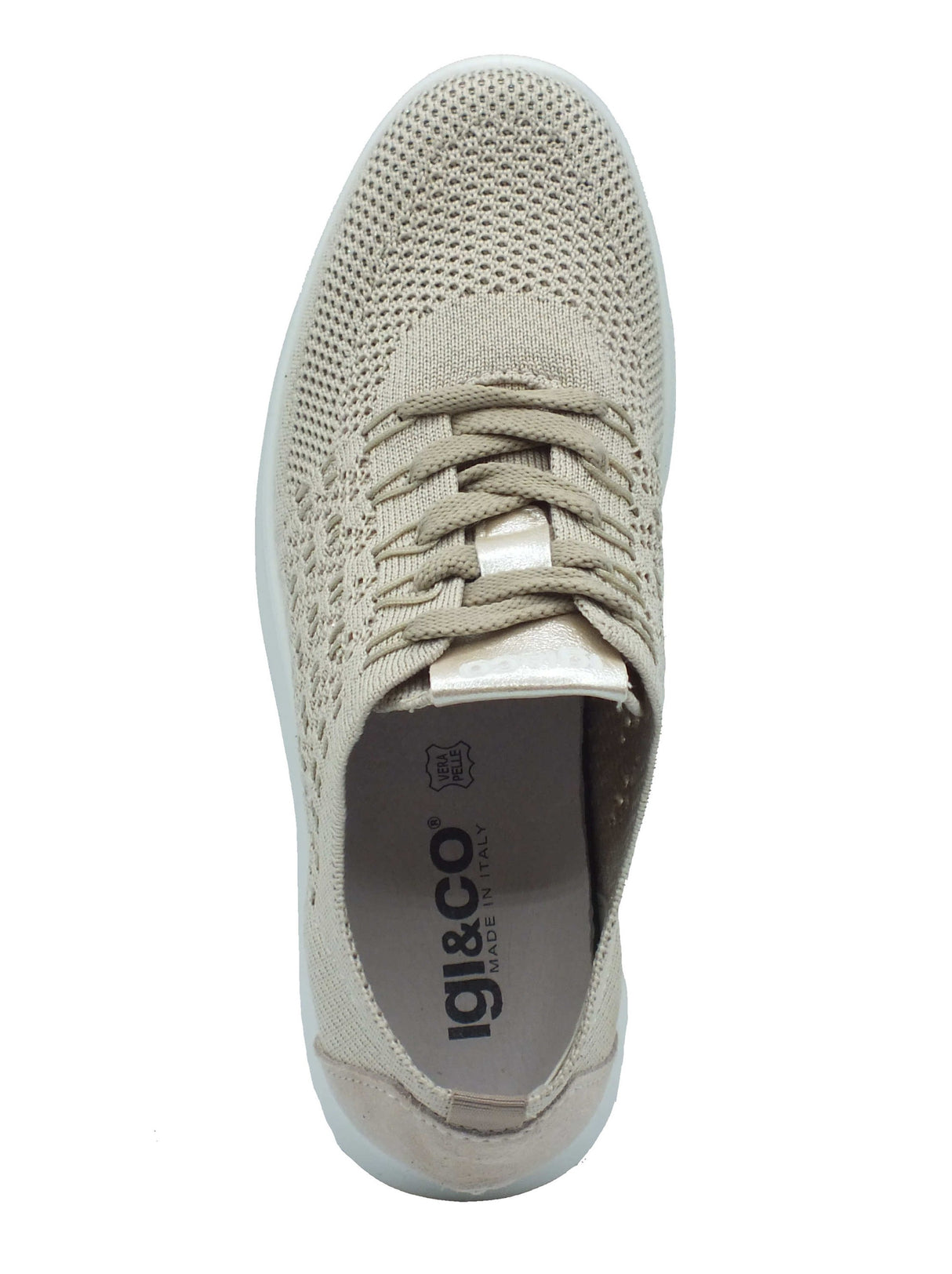 Igi&Co Igi&Co Sneakers Donna 1140833 T. Recy Platino sintetico beige Platino
