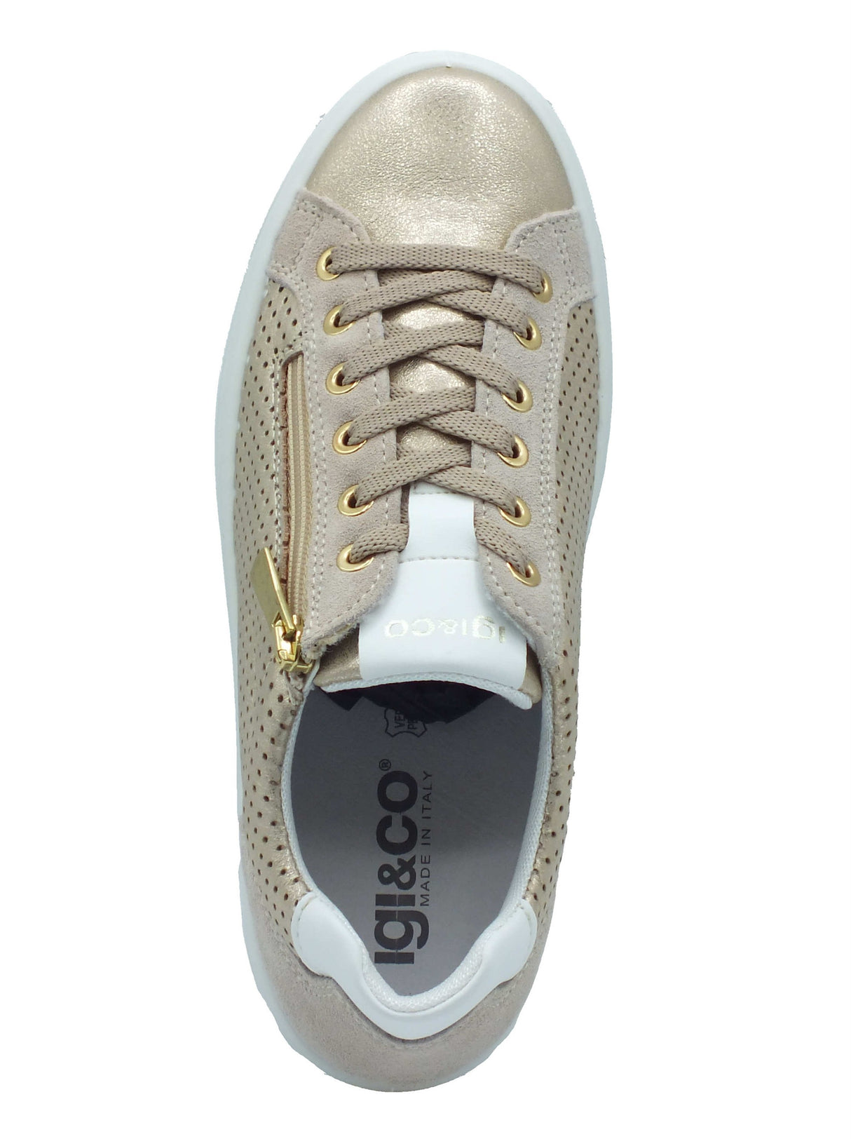 Igi&Co Igi&Co Sneakers Donna 1144544 Vintage Platino pelle marrone Platino