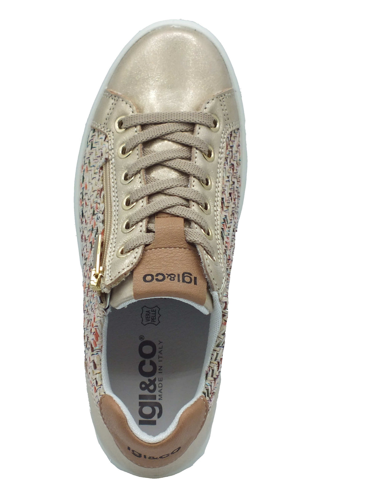 Igi&Co Igi&Co Sneakers Donna 1145777 Platino Sabbia pelle marrone Platino