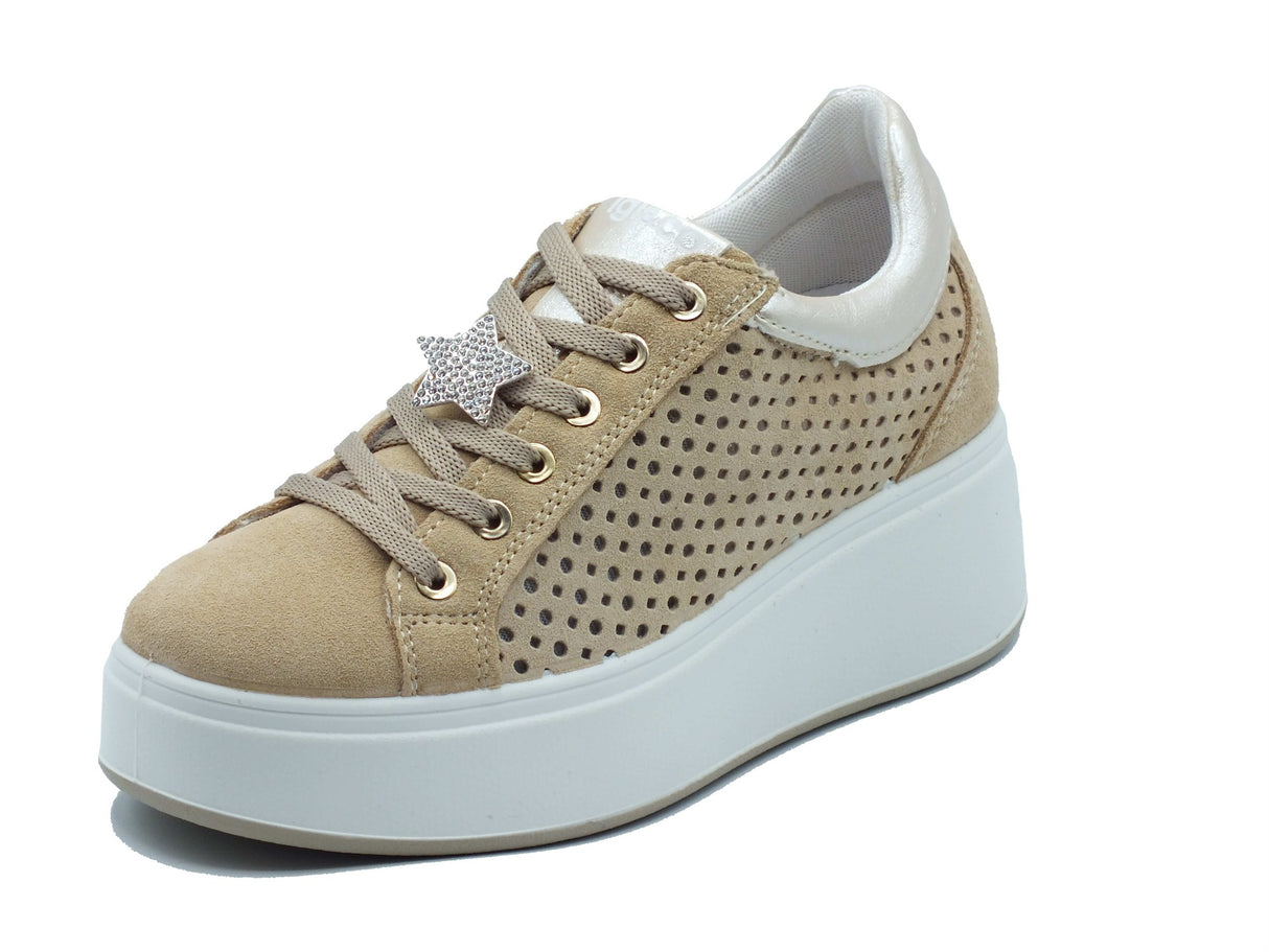 Igi&Co Igi&Co Sneakers Donna 1146922 Scam. Super Avorio pelle marrone Avorio