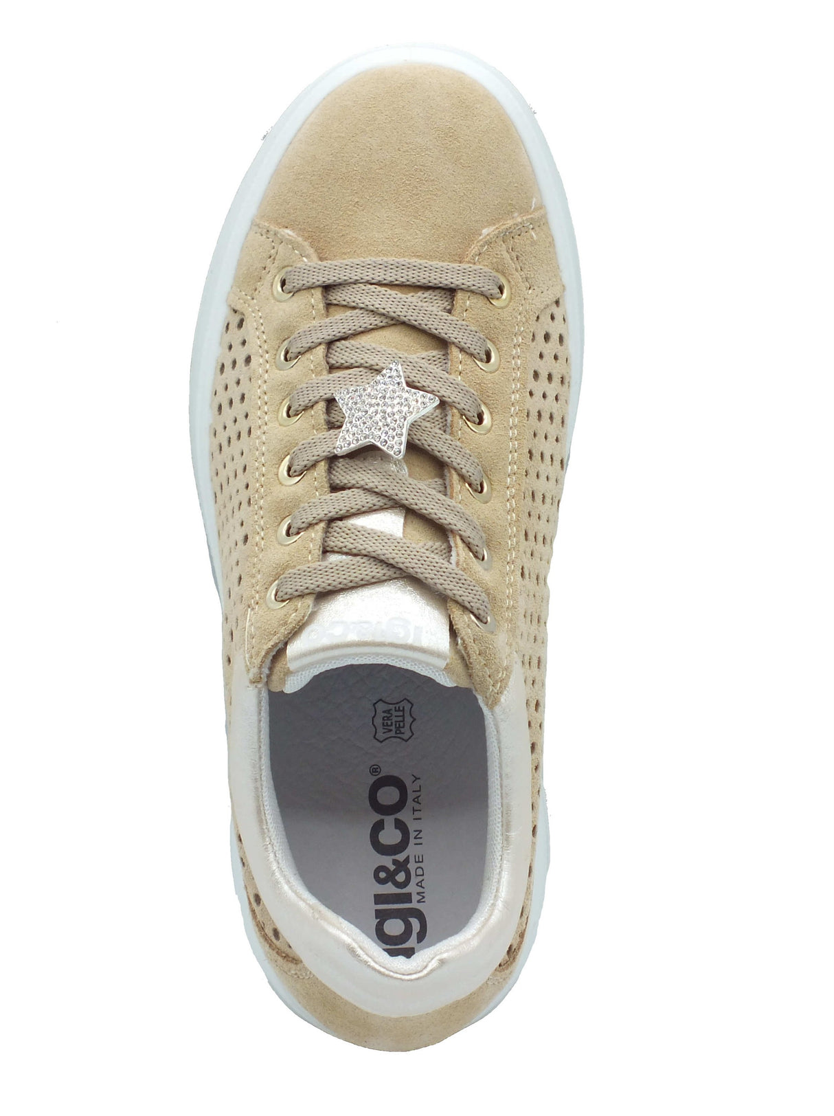 Igi&Co Igi&Co Sneakers Donna 1146922 Scam. Super Avorio pelle marrone Avorio