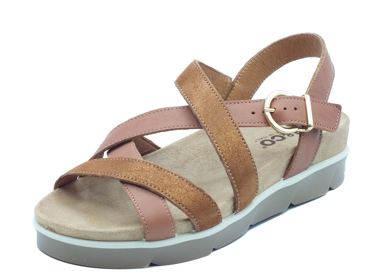 Igi&Co Igi&Co Sandali zeppa bassa Donna 1167411 Nappa Cuoio pelle marrone Cuoio