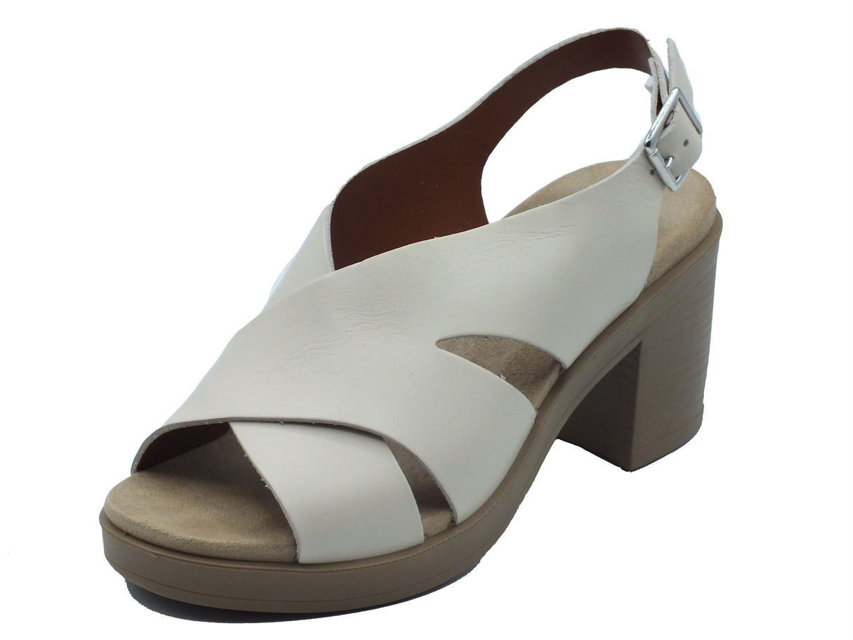 Igi&Co Igi&Co Sandali tacco alto Donna 1171533 Vit. Samos Panna pelle bianco Samos Panna