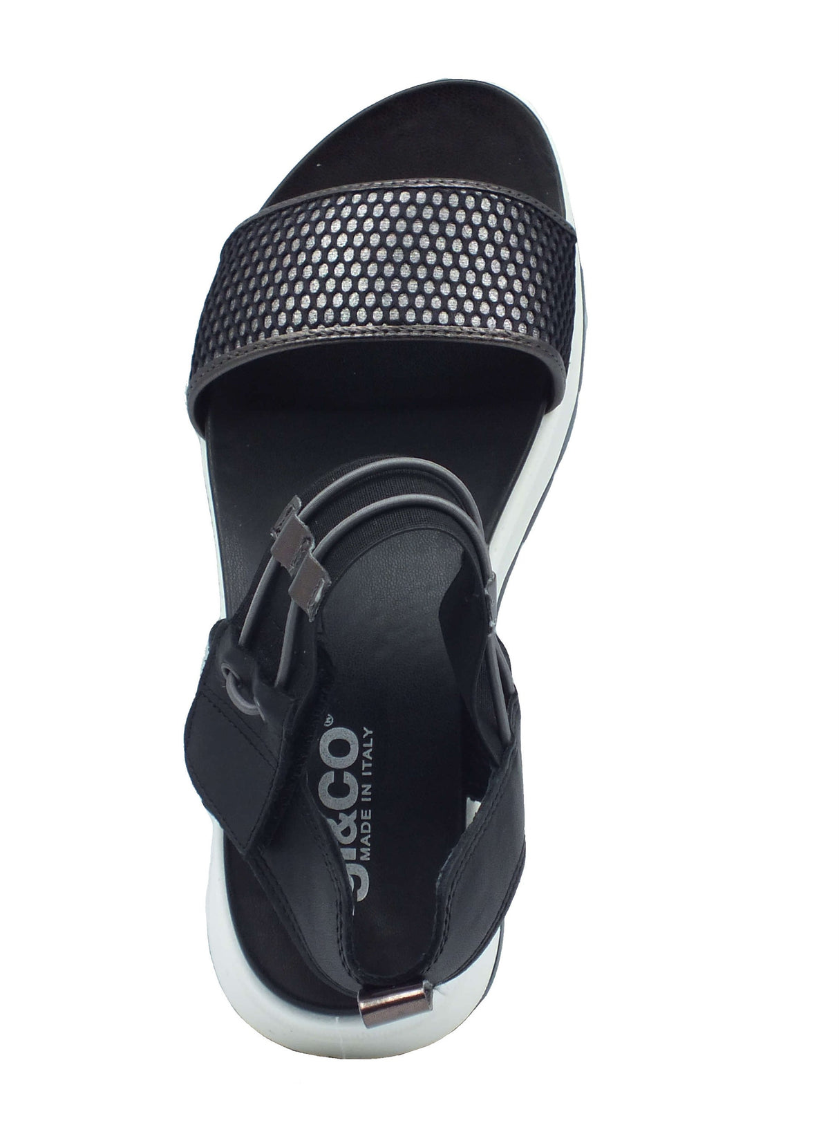 Igi&Co Igi&Co Sandali zeppa alta Donna 1178200 Nappa Soft Rete Nero pelle nero Nero