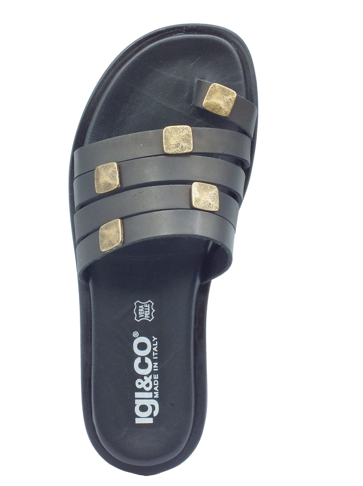 Igi&Co Igi&Co Sandali tacco basso Donna 1184500 Vitello Nero pelle nero Nero