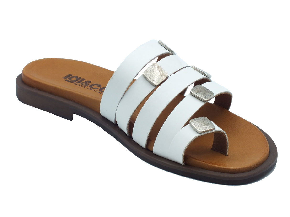 Igi&Co Igi&Co Sandali tacco basso Donna 1184533 Vitello Bianco pelle bianco Bianco