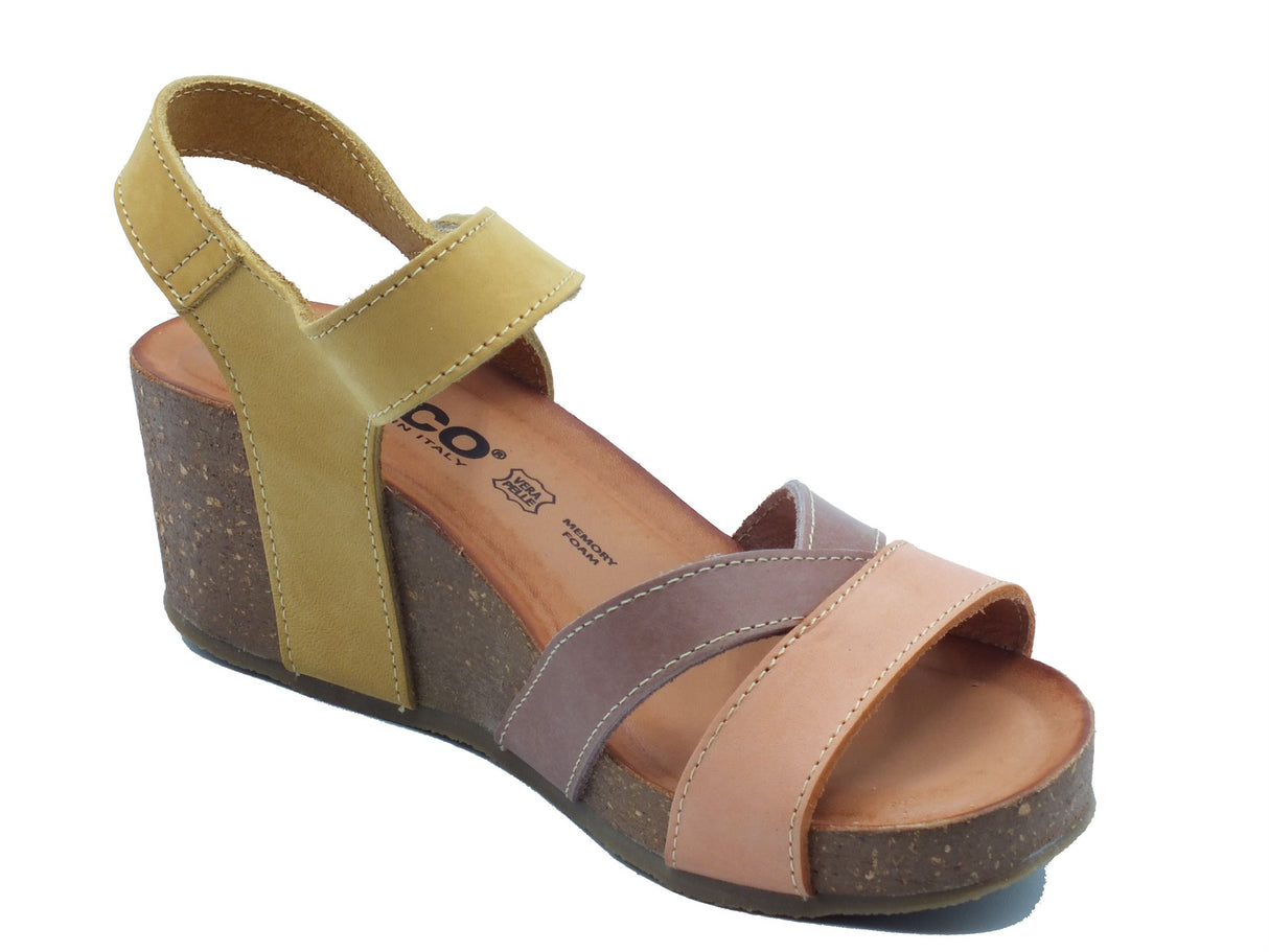 Igi&Co Igi&Co Sandali zeppa alta Donna 1199233 Nabuk Phard pelle multicolore Phard