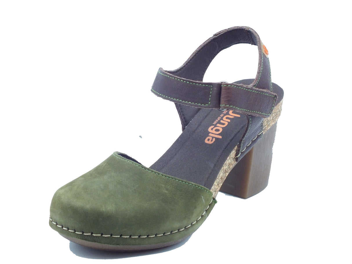 Jungla Jungla Sandali tacco alto Donna 7831 Samoa Prado Pipa Camila pelle verde Samoa Prado
