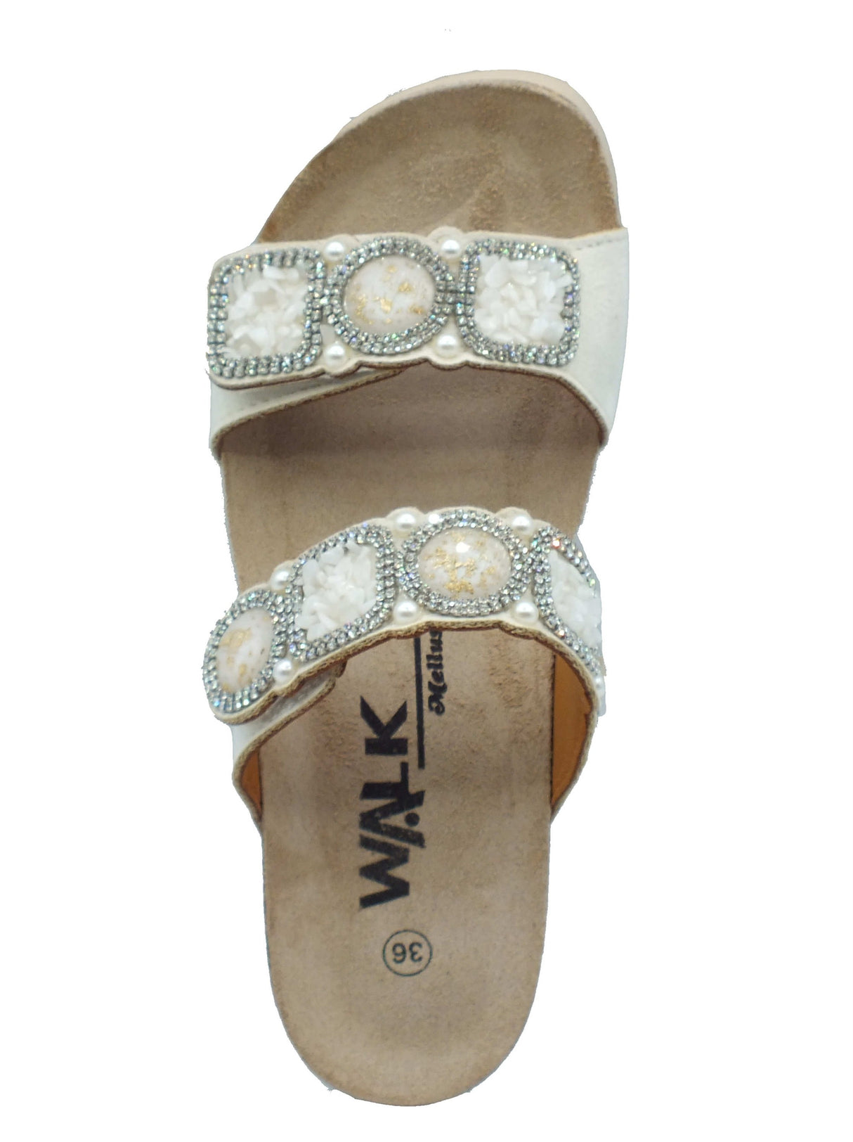 Melluso Melluso Sandali zeppa alta Donna 018182 Bianco sintetico bianco Bianco