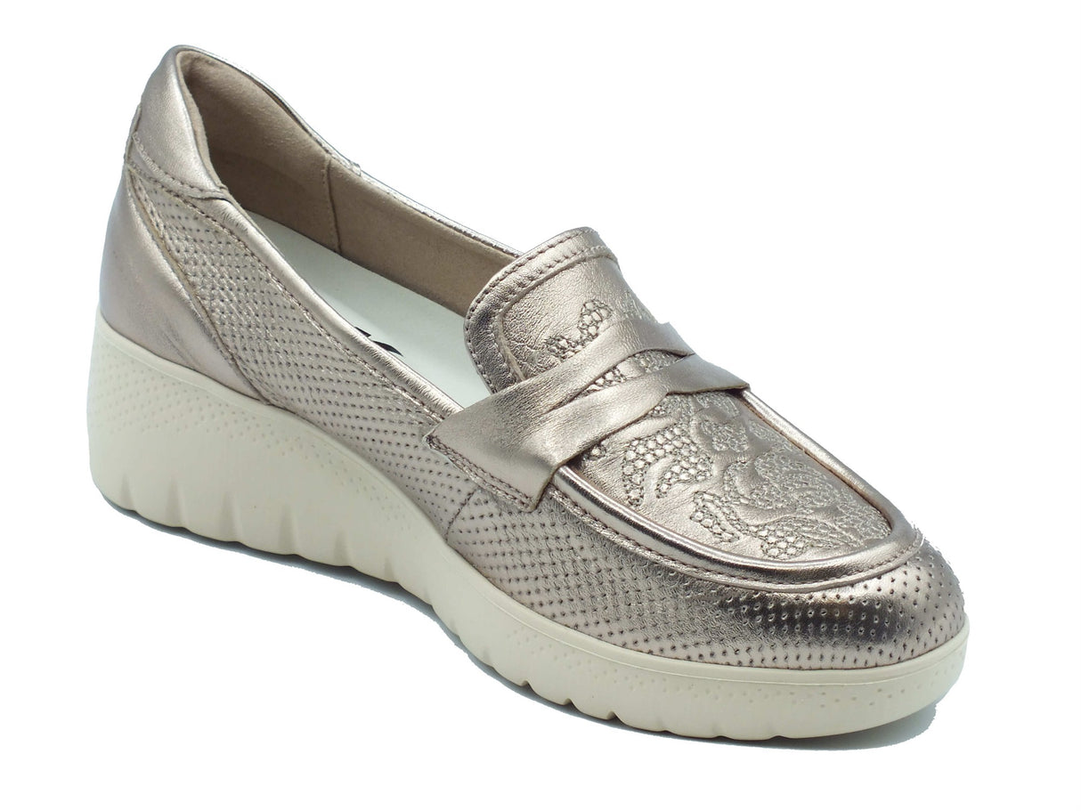 Melluso Melluso Mocassini Donna K55479 Alba pelle oro Alba