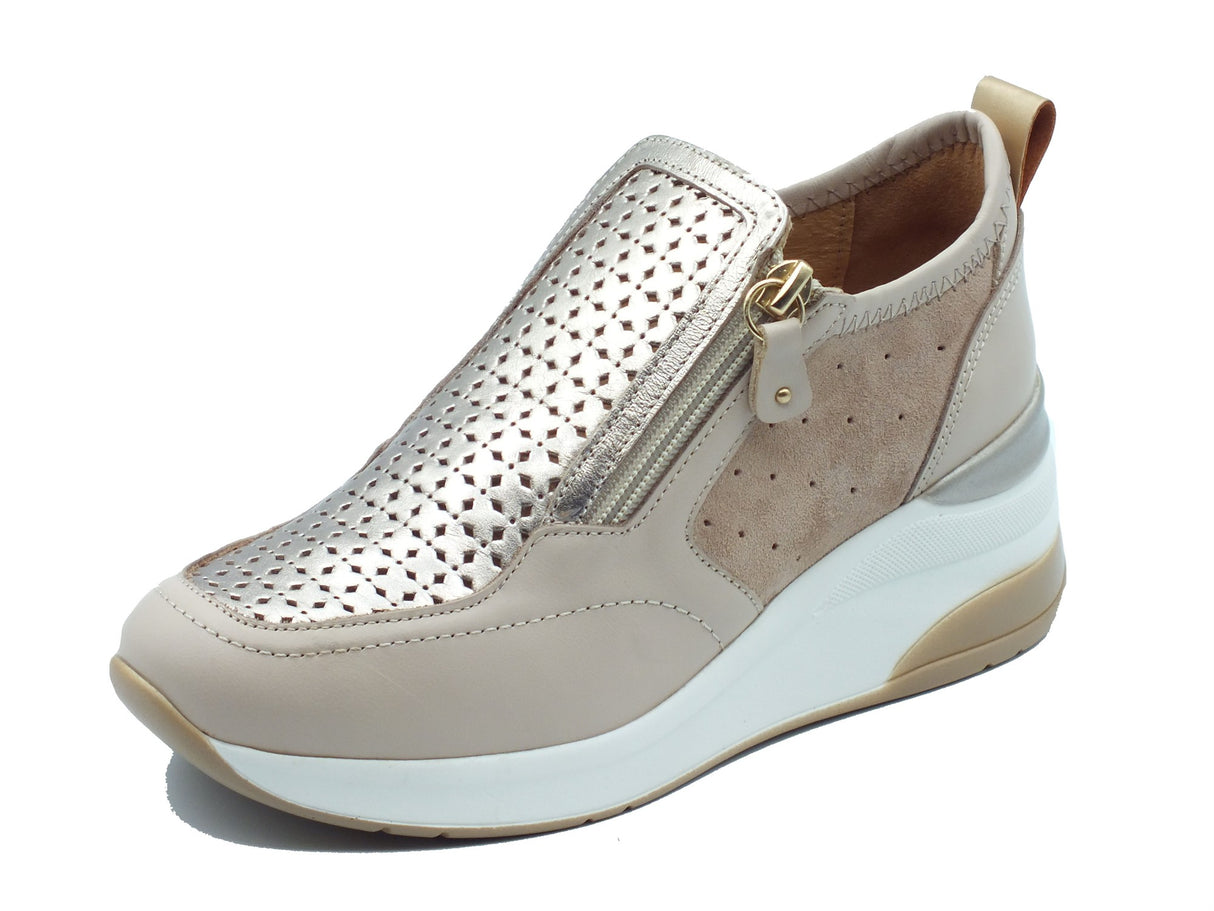 Melluso Melluso Sneakers confort Donna K56233 Bone pelle beige Bone