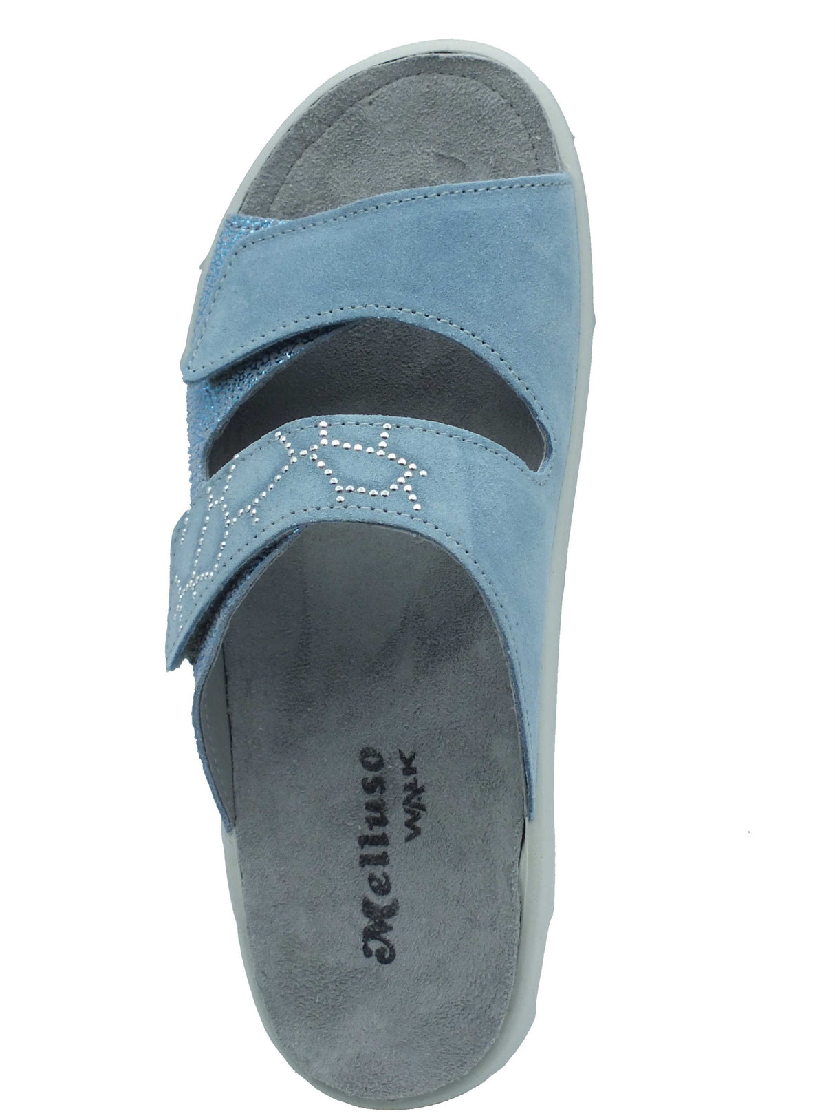 Melluso Melluso Ciabatte Donna Q602238Q Jeans pelle blu Jeans