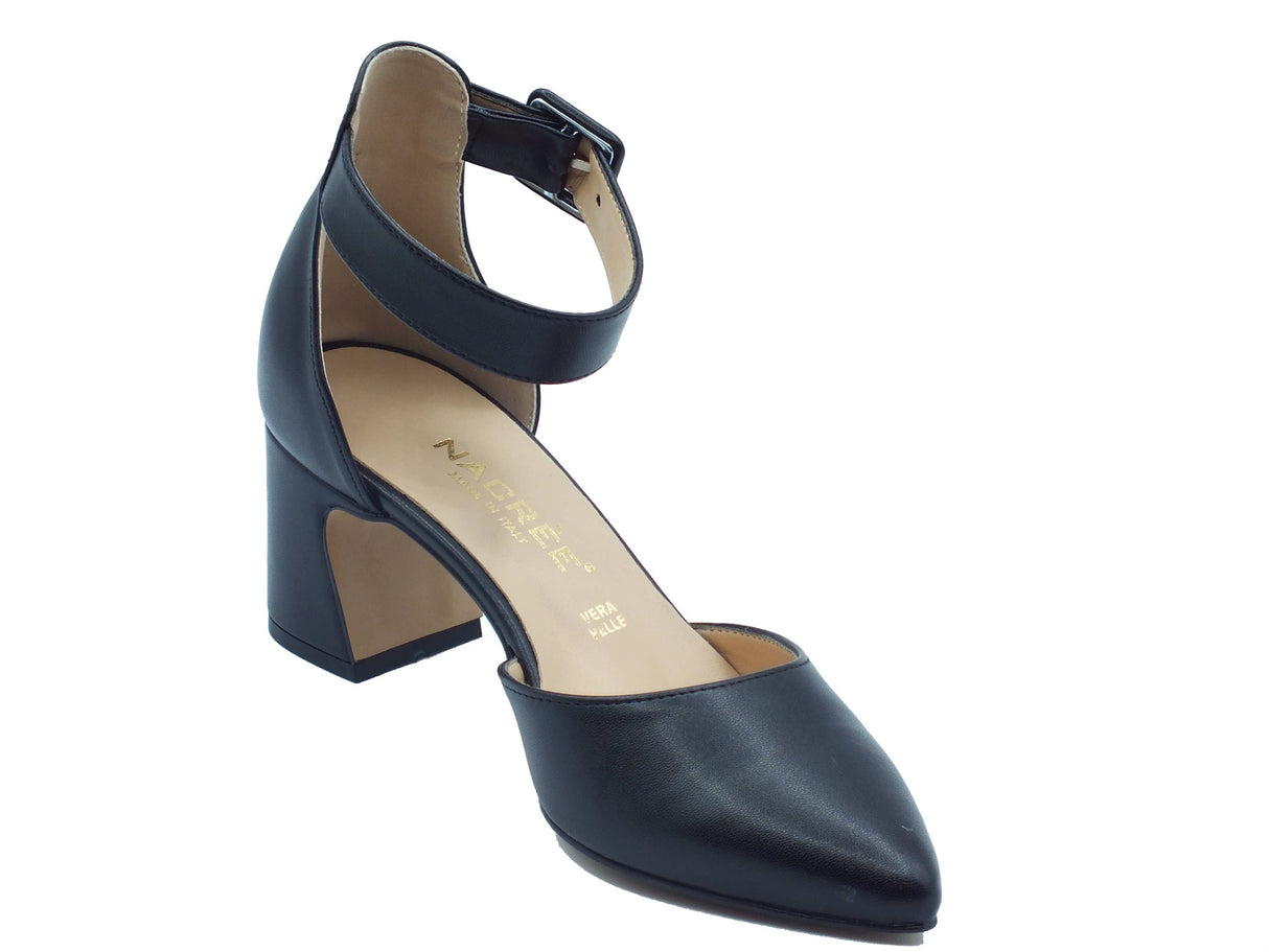 Nacrèe Nacrèe Sandali tacco alto Donna 774K005 Cap Nero pelle nero Nero