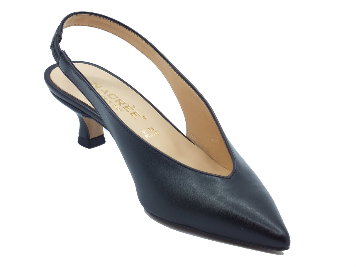 Nacrèe Nacrèe Decoltè con tacco Donna 894M088 Cap Nero pelle nero Nero