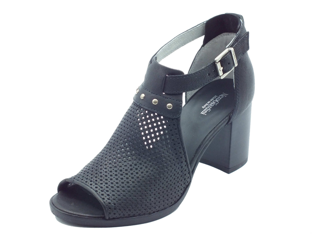 Nero Giardini Nero Giardini Sandali tacco alto Donna E615050D Osaka Nero pelle nero Nero