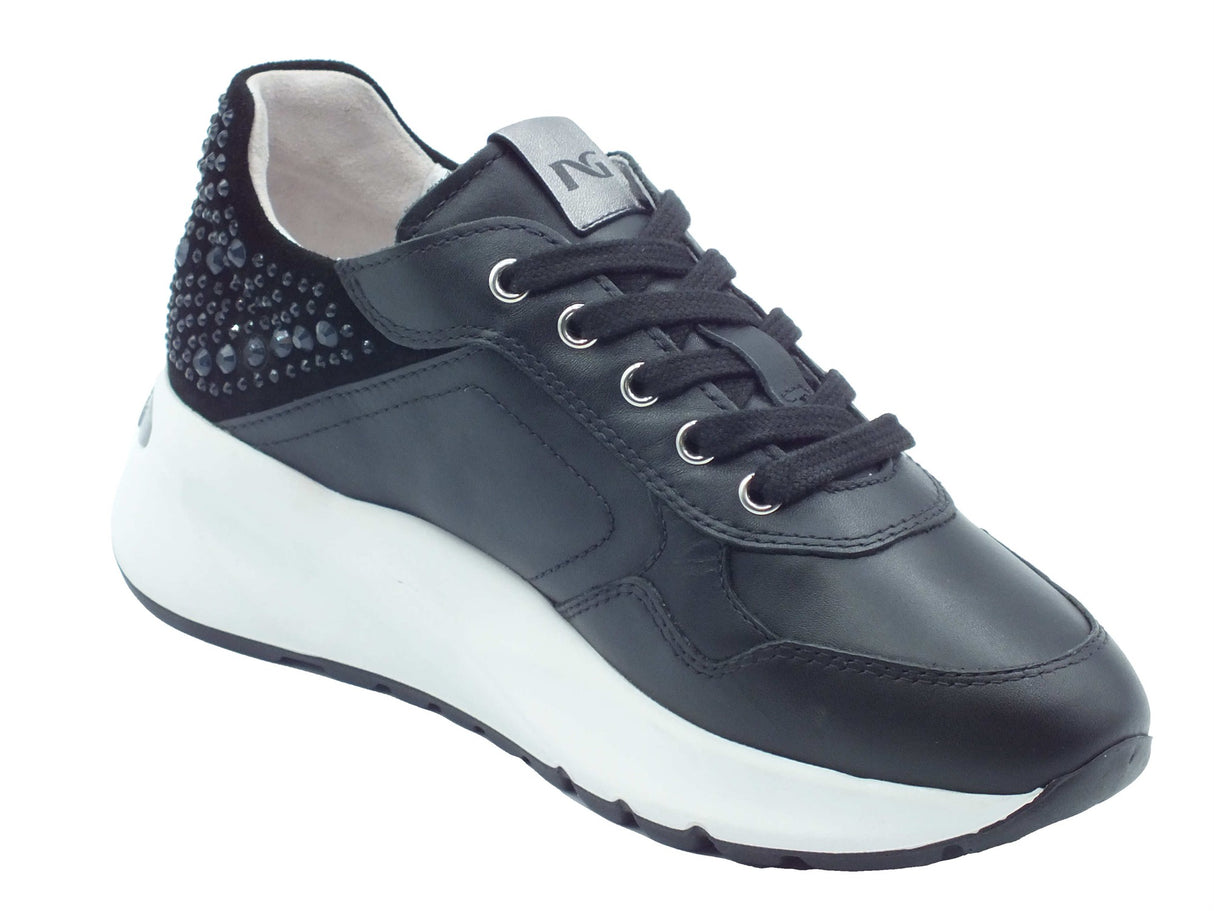 Nero Giardini Nero Giardini Sneakers Donna E615185D Guanto Nero pelle nero Nero