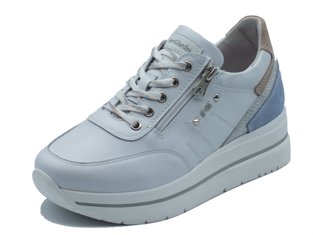 Nero Giardini Nero Giardini Sneakers Donna E615203D Skipper Bianco pelle bianco Bianco