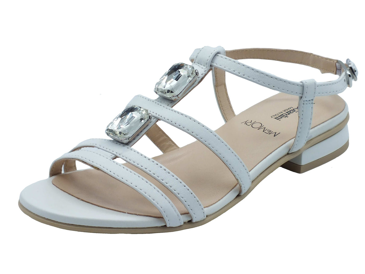 Nero Giardini Nero Giardini Sandali tacco basso Donna E615760D Nappa Bianco pelle bianco Bianco