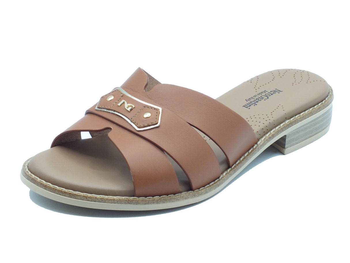 Nero Giardini Nero Giardini Sandali tacco basso Donna E615893D Armenia Cognac pelle marrone Cognac