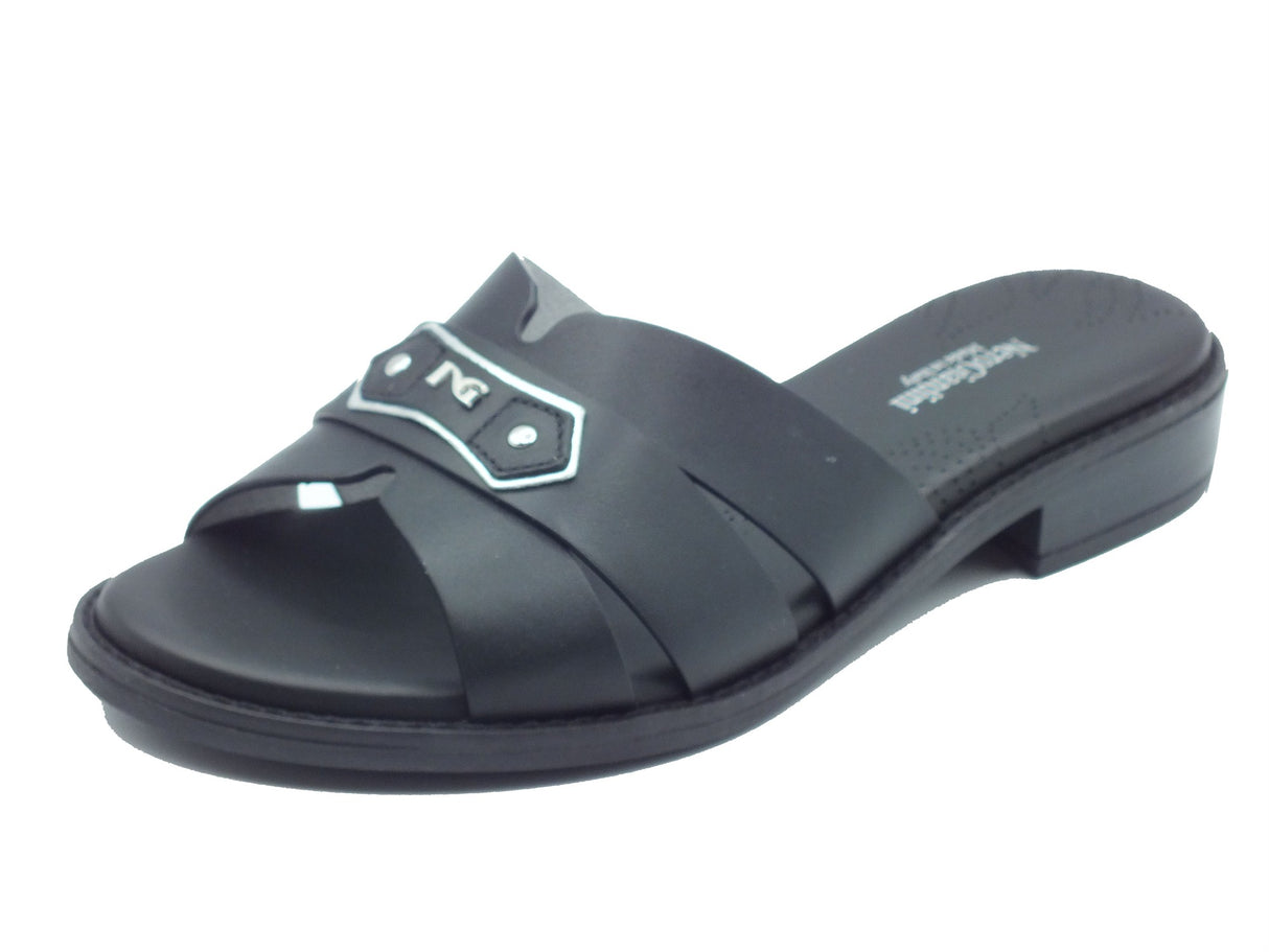 Nero Giardini Nero Giardini Sandali tacco basso Donna E615893D Tamigi Nero pelle nero Nero