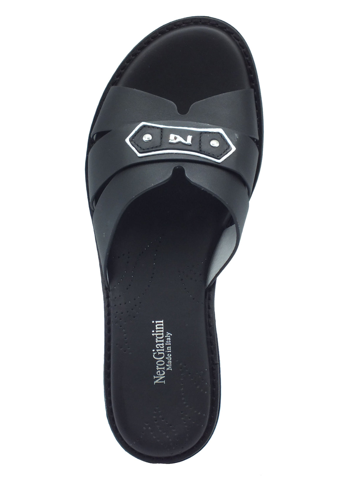 Nero Giardini Nero Giardini Sandali tacco basso Donna E615893D Tamigi Nero pelle nero Nero