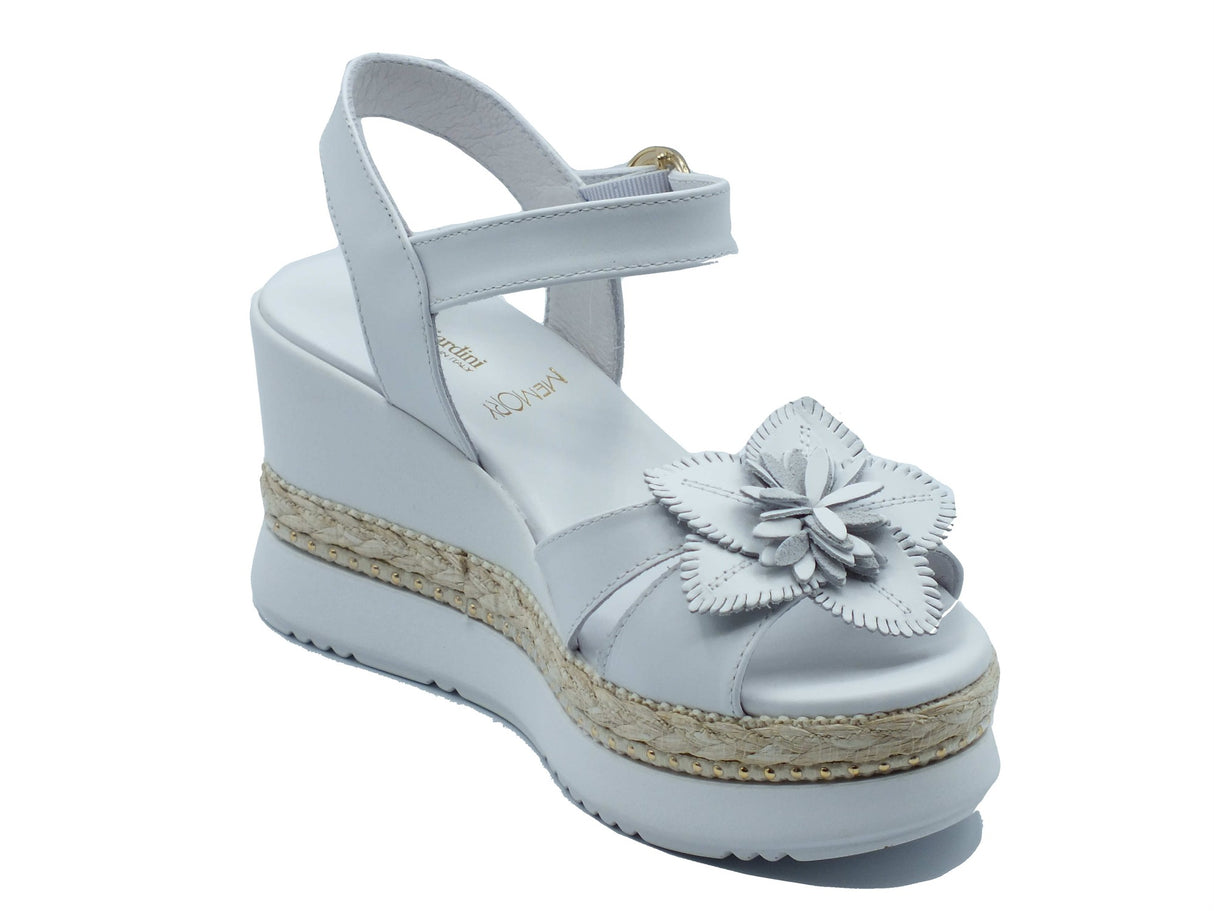 Nero Giardini Nero Giardini Sandali zeppa alta Donna E616012D Loira Bianco pelle bianco Bianco