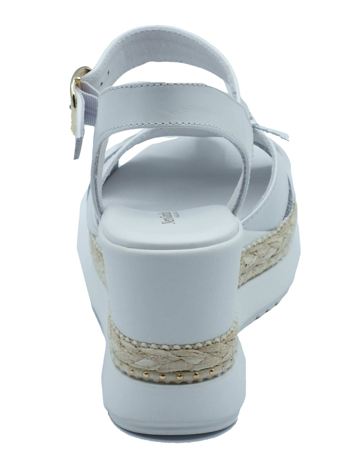 Nero Giardini Nero Giardini Sandali zeppa alta Donna E616012D Loira Bianco pelle bianco Bianco