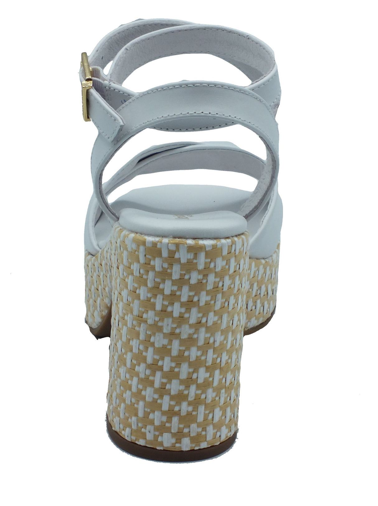 Nero Giardini Nero Giardini Sandali tacco alto Donna E616072D Loira Bianco pelle bianco Bianco