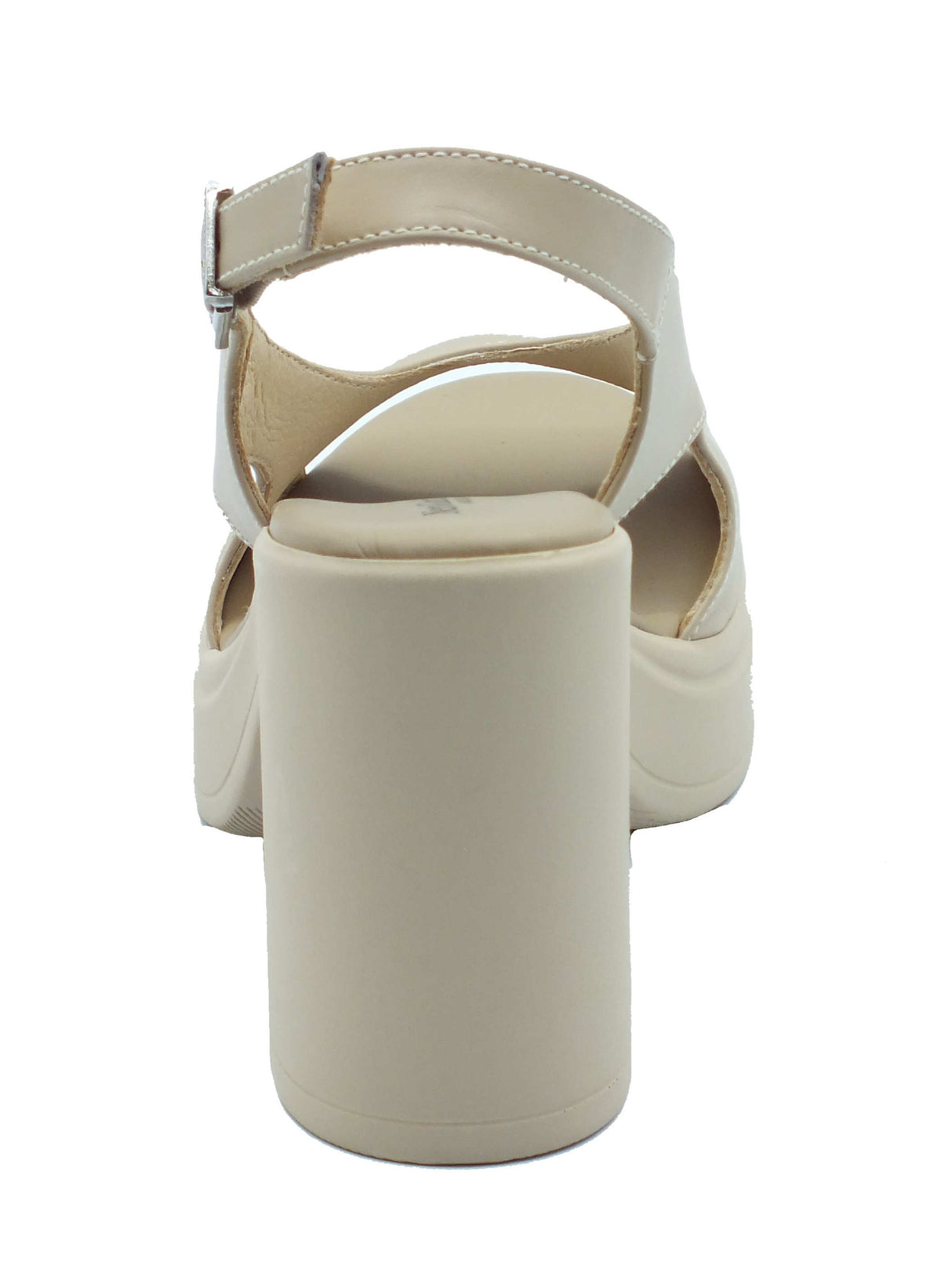 Nero Giardini Nero Giardini Sandali tacco alto Donna E616082D Tamigi Lino pelle beige Lino