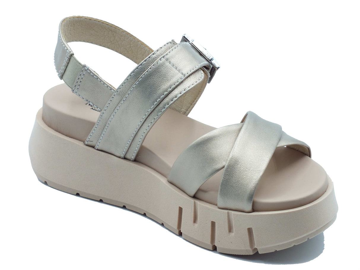 Nero Giardini Nero Giardini Sandali zeppa alta Donna E617064D Etoile Sand pelle beige Sand